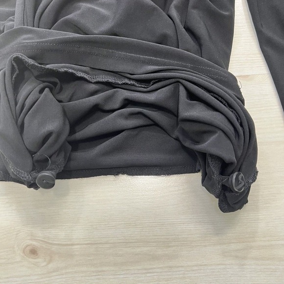 John Mark Pants Medium Black Gaucho Culotes Wide Leg High Waist Comfort Stretch - Picture 12 of 15